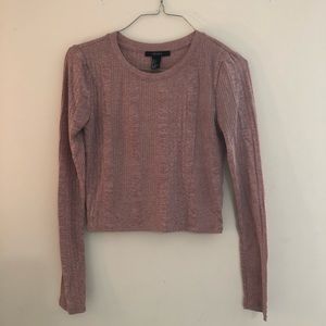 Forever21 long sleeve crop top